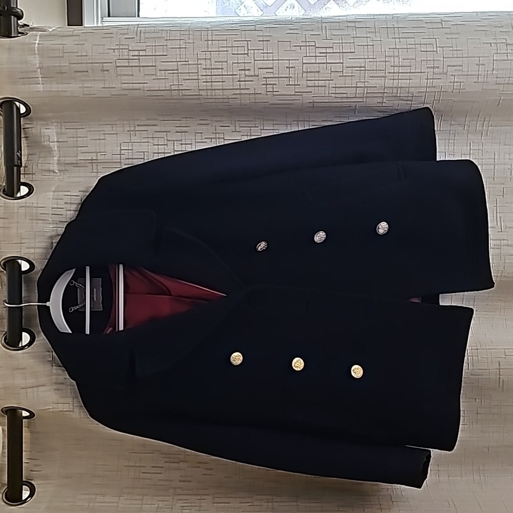 J.Crew Navy Wool Peacoat 12 Petite